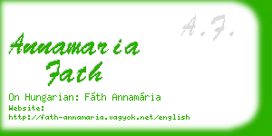 annamaria fath business card