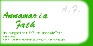 annamaria fath business card